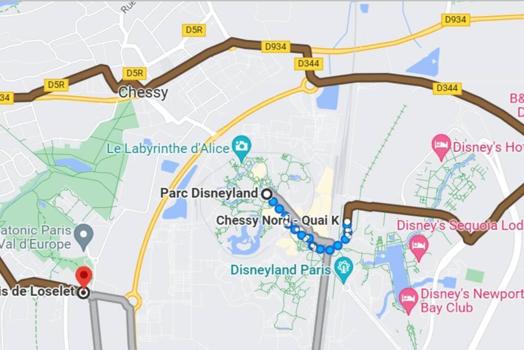 C210 Appartement Disneyland Paris Studio Montevrain Bagian luar foto